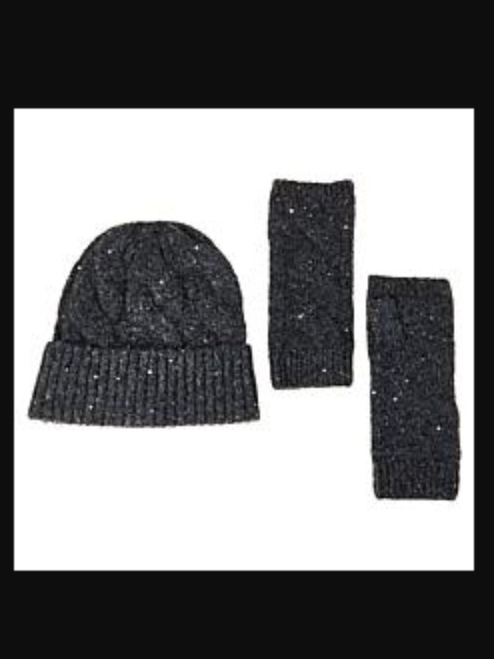 TWRHLL (Christie Brinkley) Cold Weather Gift Set Sequence Hat & Arm Warmers